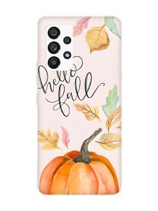 Чохол з чорними боками на Samsung Galaxy A53 4G/5G :: Привіт, осінь (принт 111)