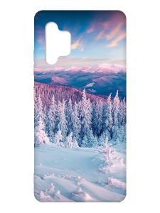 Чохол з червоними боками на Samsung Galaxy A32 :: Зимові гори (принт 163)