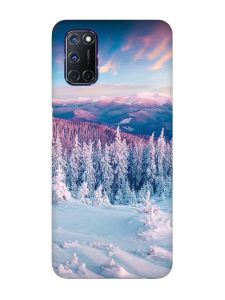 Чохол з чорними боками на Oppo A52/A72/A92 :: Зимові гори (принт 163)