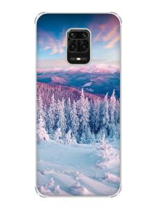 Чохол з потовщеними кутами на Xiaomi Redmi Note 9 Pro/ 9S/ 9 Pro Max :: Зимові гори (принт 163)
