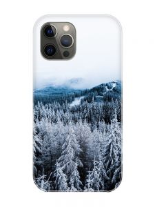 Магнітний чохол на iPhone 12 Pro Max із підтримкою MagSafe :: Зимовий ліс (принт 164)