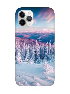 Магнітний чохол на iPhone 11 Pro Max із підтримкою MagSafe :: Зимові гори (принт 163)