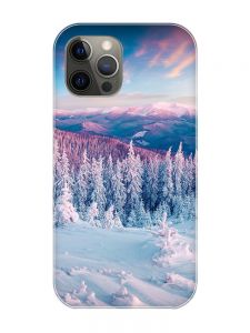 Магнітний чохол на iPhone 12 Pro Max із підтримкою MagSafe :: Зимові гори (принт 163)