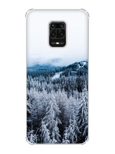 Чохол з потовщеними кутами на Xiaomi Redmi Note 9 Pro/ 9S/ 9 Pro Max :: Зимовий ліс (принт 164)