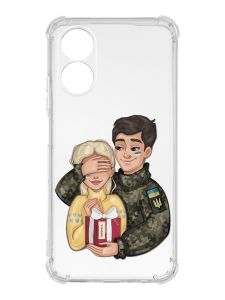 Чохол із потовщеними кутами на Oppo A17 :: Подарунок Перемога (патріотичний принт 178)