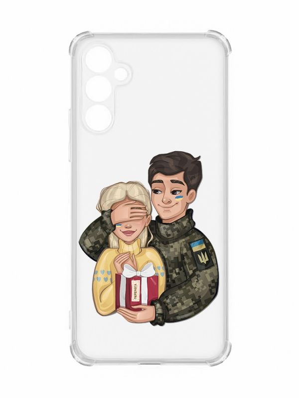 Чохол із потовщеними кутами на Samsung Galaxy A54 5G/A546 :: Подарунок Перемога (патріотичний принт 178)