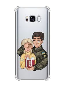 Чохол з потовщеними кутами на Samsung Galaxy S8 :: Подарунок Перемога (патріотичний принт 178)