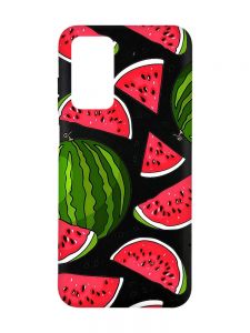 Матовий чорний чохол на Xiaomi Redmi Note 11 4G :: Кавуни (принт 341)