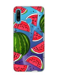Прозорий чохол на Huawei P30 Lite :: Кавуни (принт 341)