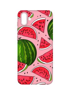 Матовий рожевий чохол на Samsung Galaxy A04 :: Кавуни (принт 341)