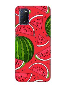 Матовий червоний чохол на Oppo A52/ A72/ A92 :: Кавуни (принт 341)