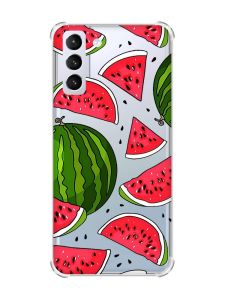 Чохол з потовщеними кутами на Samsung Galaxy S21 (G991) :: Кавуни (принт 341)