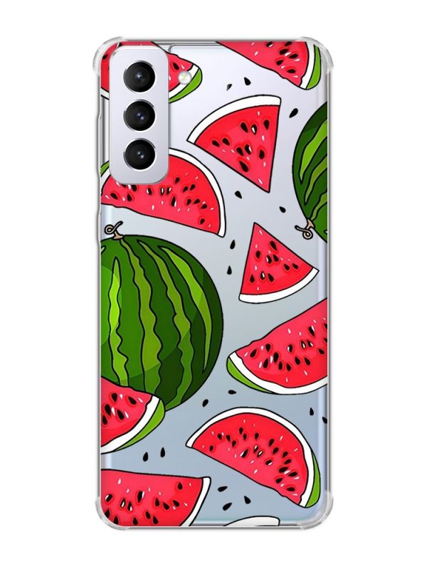 Чохол з потовщеними кутами на Samsung Galaxy S21 Plus :: Кавуни (принт 341)
