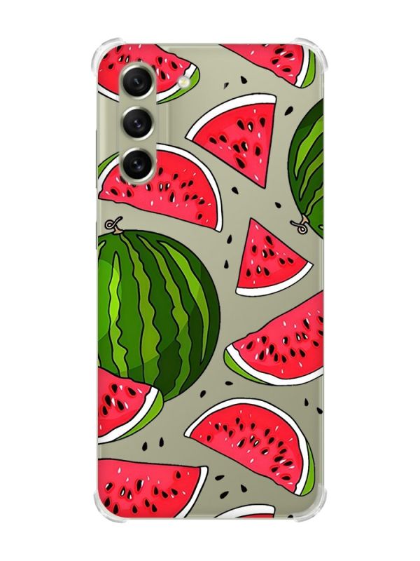 Чохол із потовщеними кутами на Samsung S21 FE :: Кавуни (принт 341)