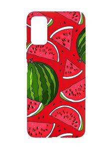 Матовий червоний чохол на Xiaomi Redmi Note 11 4G :: Кавуни (принт 341)