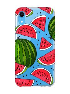 Прозорий чохол на iPhone XR :: Кавуни (принт 341)