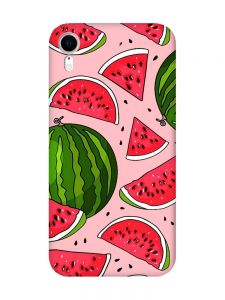 Матовий рожевий чохол на Apple iPhone XR :: Кавуни (принт 341)