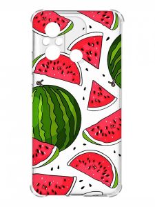 Чохол з потовщеними кутами на Xiaomi Redmi 12C :: Кавуни (принт 341)