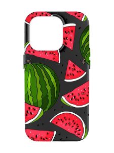 Матовий чорний чохол на Apple iPhone 14 Pro Max :: Кавуни (принт 341)