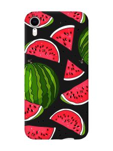 Матовий чорний чохол на Apple iPhone XR :: Кавуни (принт 341)