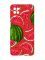 Матовий червоний чохол на Samsung Galaxy A12 :: Кавуни (принт 341)