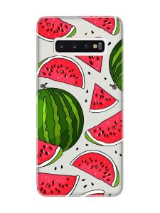 Прозорий чохол на Samsung Galaxy S10 :: Кавуни (принт 341)