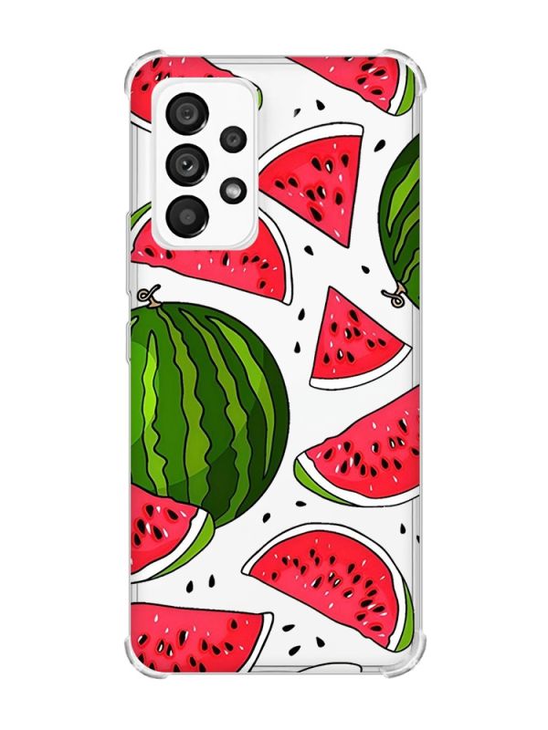 Чохол з потовщеними кутами на Samsung Galaxy A53 :: Кавуни (принт 341)