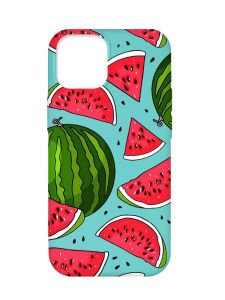 Матовий бірюзовий чохол на Apple iPhone 12 Pro Max :: Кавуни (принт 341)