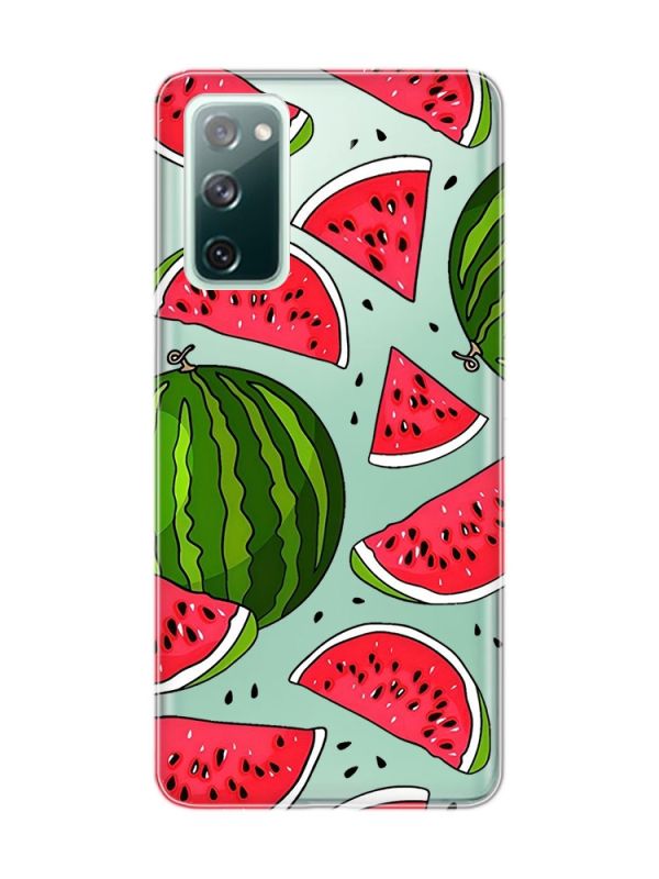 Прозорий чохол на Samsung Galaxy S20 FE :: Кавуни (принт 341)