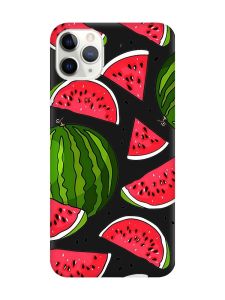 Матовий чорний чохол на iPhone 11 Pro Max (6.5) :: Кавуни (принт 341)