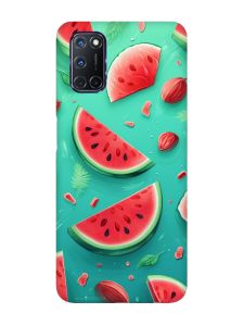 Чохол з червоними боками на Oppo A52/ A72/ A92 :: Скибки кавуна (принт 340)