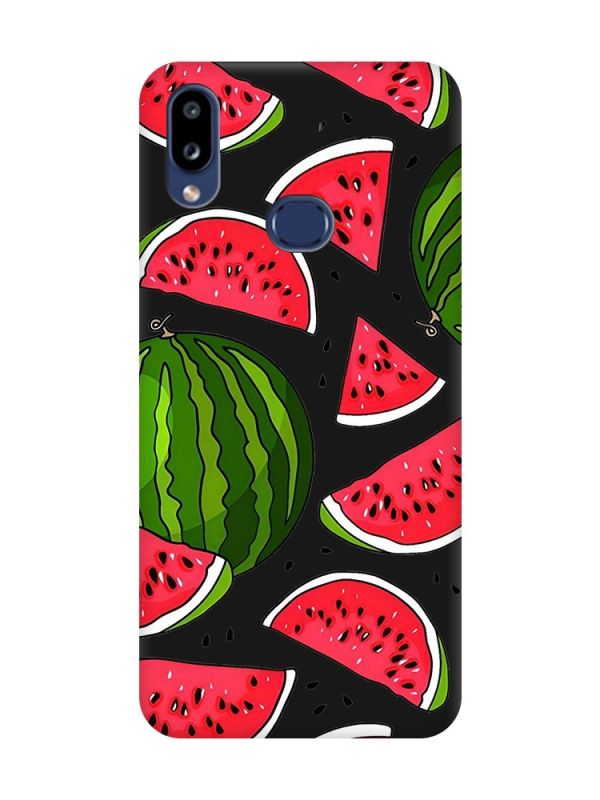 Матовий чорний чохол на Samsung Galaxy A10ѕ A107 :: Кавуни (принт 341)