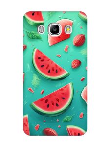 Чохол з рожевими боками на Samsung Galaxy J5(2016) J510 :: Скибки кавуна (принт 340)