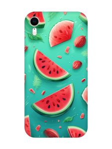 Чохол з червоними боками на Apple iPhone XR :: Скибки кавуна (принт 340)
