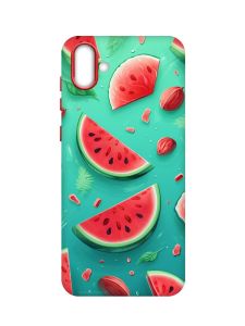 Чохол з червоними боками на Samsung Galaxy A04 :: Скибки кавуна (принт 340)