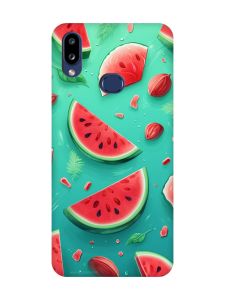 Чохол з червоними боками на Samsung Galaxy A10s (A107) :: Скибки кавуна (принт 340)