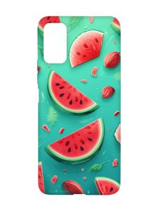 Чохол з червоними боками на Xiaomi Redmi Note 11 4G :: Скибки кавуна (принт 340)