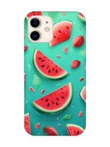 Чохол на iPhone 12 mini :: Скибки кавуна (принт 340)