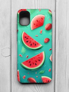 Чохол з чорними боками на Samsung Galaxy A04E/A042 :: Скибки кавуна (принт 340)