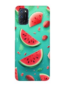 Чохол з рожевими боками на Oppo A52/A72/A92 :: Скибки кавуна (принт 340)