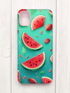 Чохол з рожевими боками на Samsung Galaxy A04E/A042 :: Скибки кавуна (принт 340)