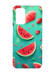 Чохол з чорними боками на Xiaomi Redmi Note 11 4G :: Скибки кавуна (принт 340)