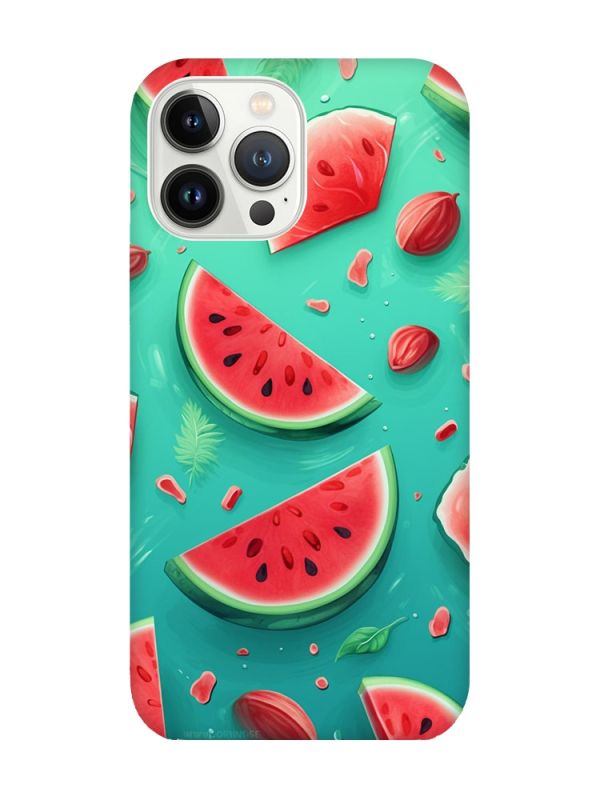 Чохол із захистом камери на iPhone 14 Pro Max :: Скибки кавуна (принт 340)