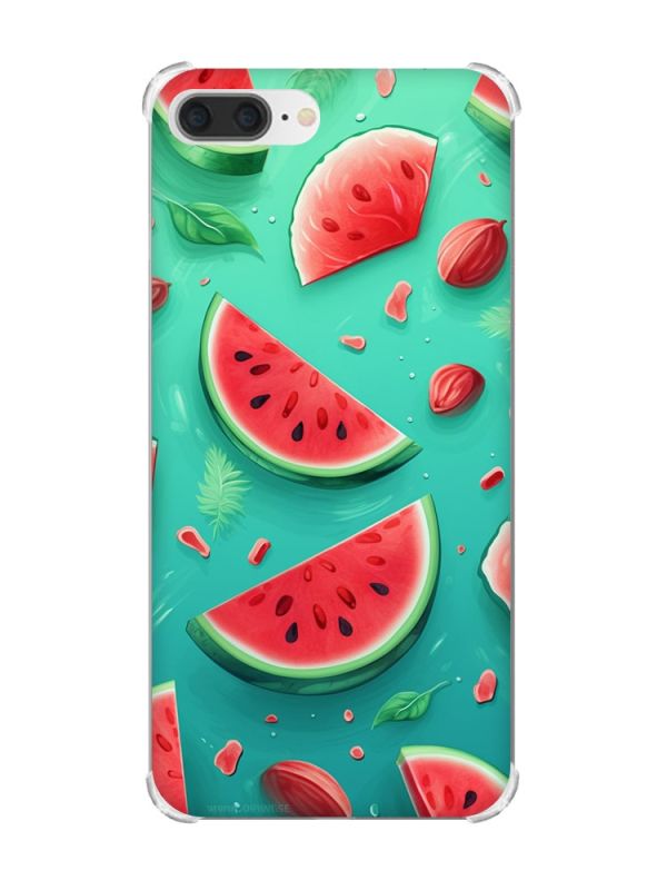 Чохол з потовщеними кутами на iPhone 7 Plus/8 Plus :: Скибки кавуна (принт 340)