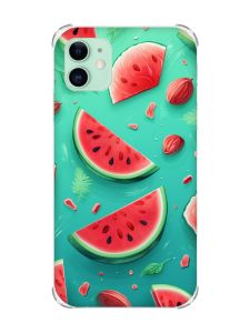 Чохол з потовщеними кутами на Apple iPhone 11 (6.1) :: Скибки кавуна (принт 340)