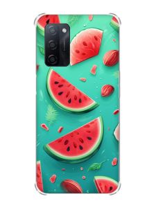 Чохол з потовщеними кутами на Oppo A55 :: Скибки кавуна (принт 340)