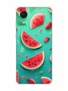 Чохол з потовщеними кутами на Samsung Galaxy A03 Core/A032 :: Скибки кавуна (принт 340)
