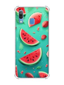 Чохол з потовщеними кутами на Samsung Galaxy A30 (2019) / A20 (2019) :: Скибки кавуна (принт 340)