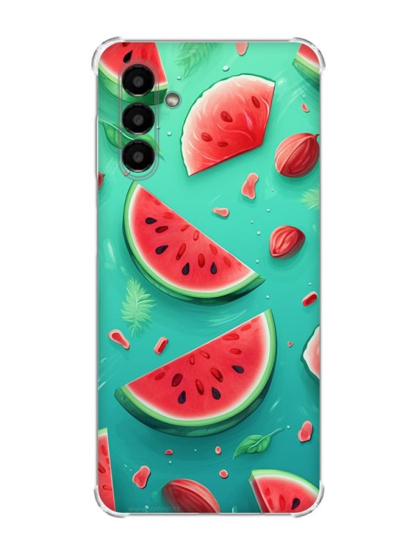 Чохол із потовщеними кутами на Samsung Galaxy A04s/A13 5G :: Скибки кавуна (принт 340)