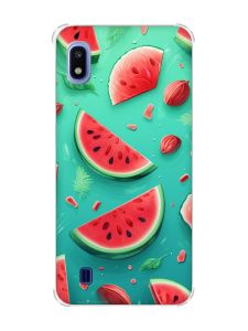 Чохол з потовщеними кутами на Samsung Galaxy A10 (2019)/A105 :: Скибки кавуна (принт 340)